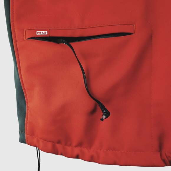 Milwaukee M12 2X Heated Gear Red Jacket With Zippered Pockets & Adjustable Cuffs - Picture 8 of 14